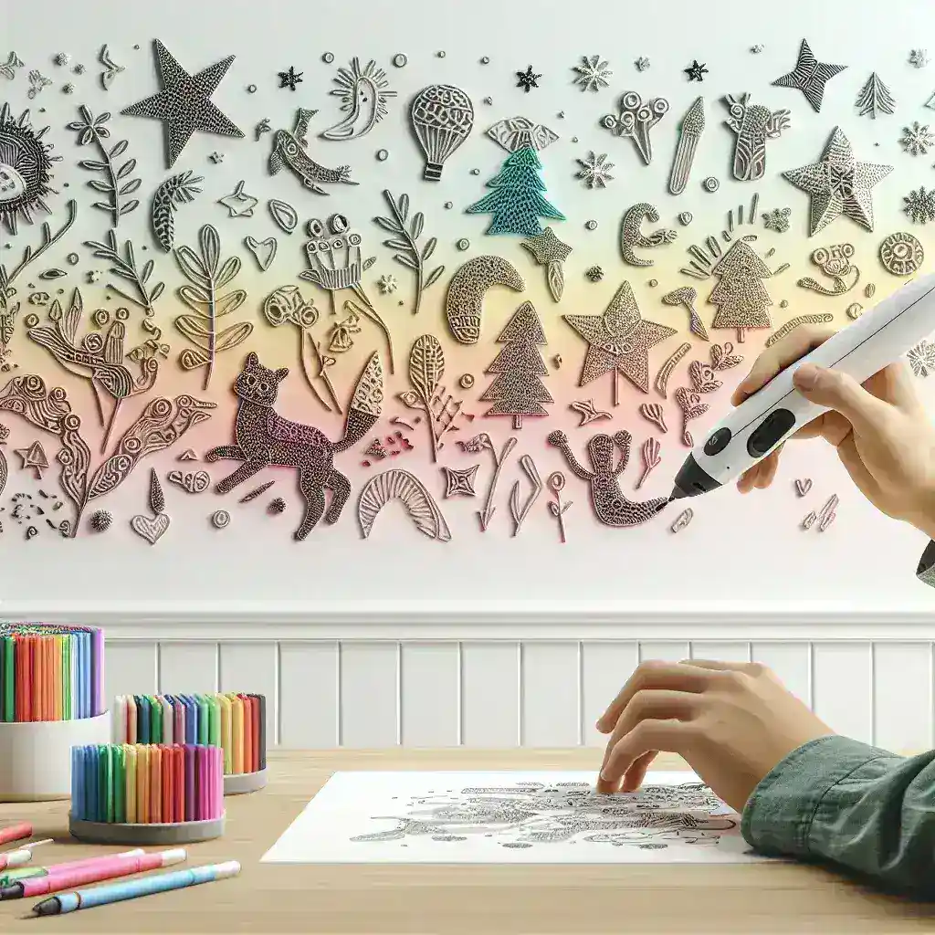 ¿Cómo crear arte con bolígrafo 3D para la decoración de habitaciones infantiles?